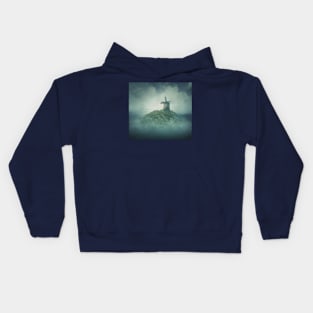 the windmill on a hill Kids Hoodie